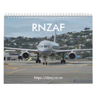 RNZAF — ZK-ARJ (medium, 2-page month) Calendar