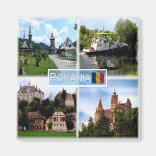 RO Barsana Monastery - Danube Delta - Sighisoara - Magnet