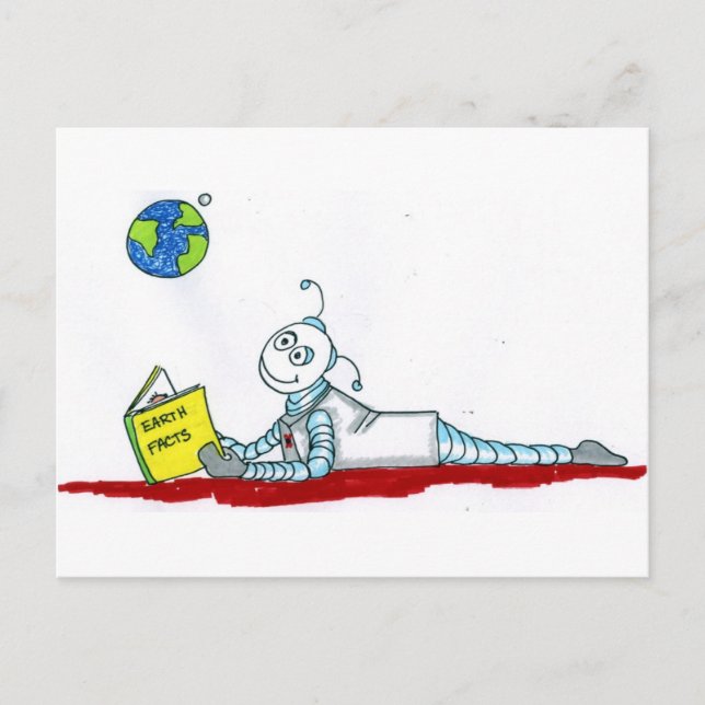 ro bott reading postcard (Front)