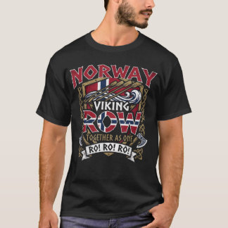 Ro Ro Ro Norwegian Football Flag Nordic Rowing T-Shirt