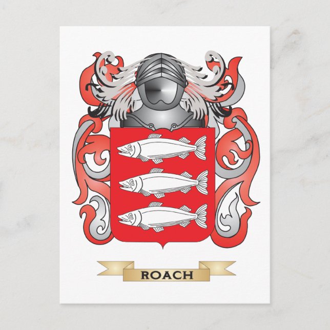 Roach Coat of Arms (Family Crest) Postcard (Front)