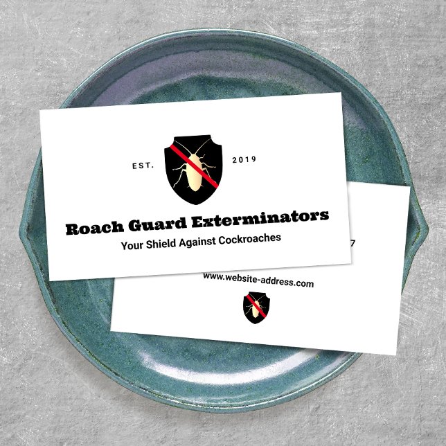 Roach Exterminator Pest Control Business Card (Creator Uploaded)