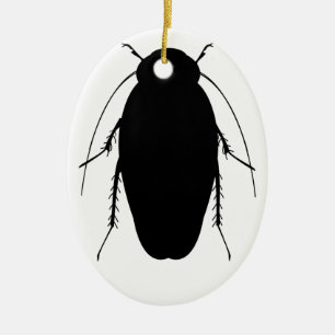 Roach Illustration Ceramic Tree Decoration