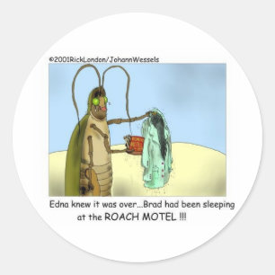 Roach Infidelity Funny Gifts, Tees, & Collectibles Classic Round Sticker
