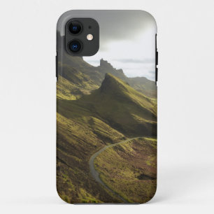 Road ascending The Quiraing, Isle of Skye, iPhone 11 Case