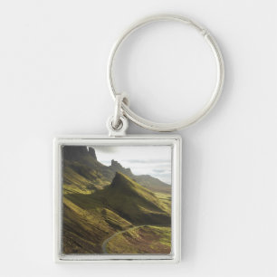 Road ascending The Quiraing, Isle of Skye, Key Ring