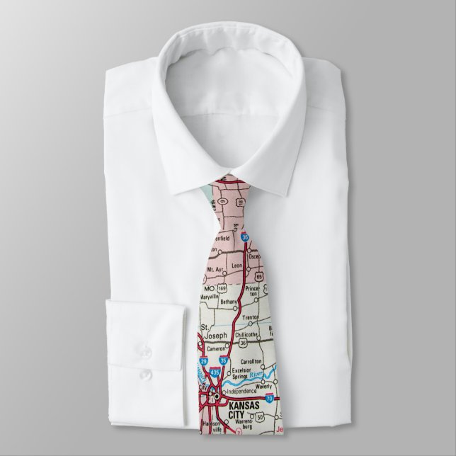 Road Atlas Tie (Tied)