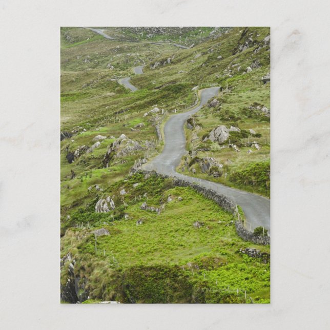 Road between Ballaghacahreen and Caherkeen. Postcard (Front)