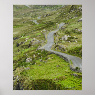 Road between Ballaghacahreen and Caherkeen. Poster