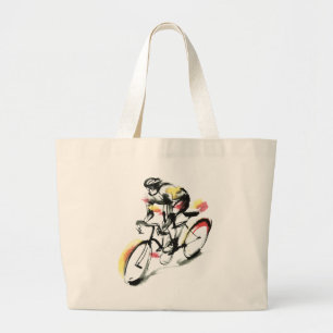 Road bike large tote bag