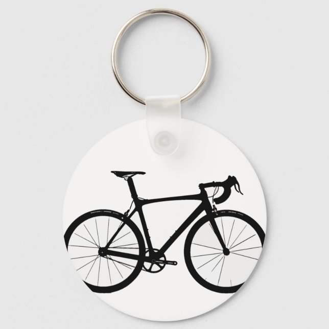 Road Bike Logo Key Ring (Front)