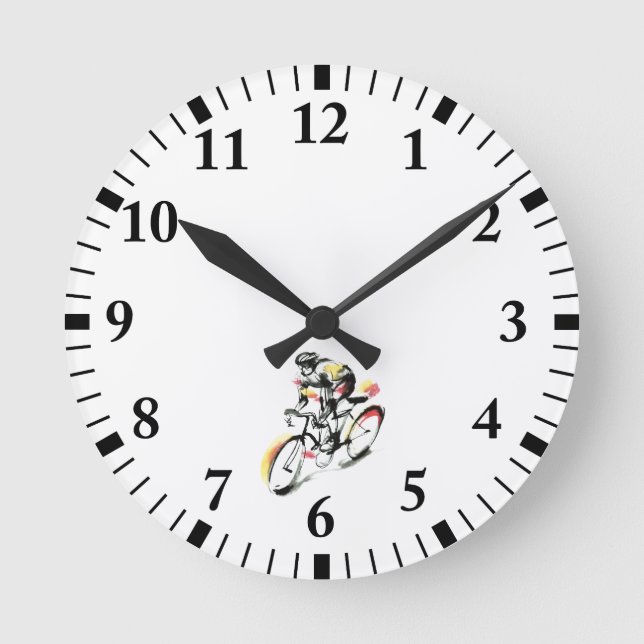 Road bike round clock (Front)