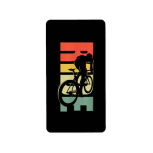 Road Biking Bicycle Cycling Label