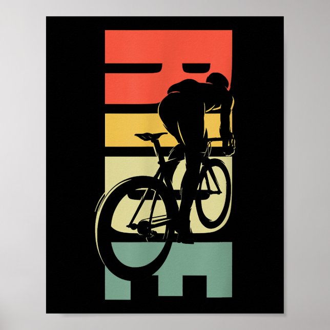 Road Biking Bicycle Cycling Poster (Front)