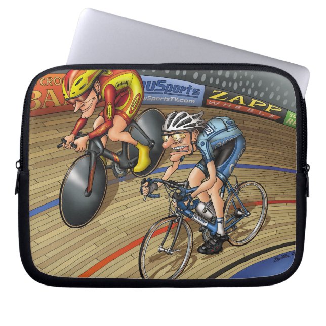 Road biking, it's not wrong but...laptop sleeve (Front)