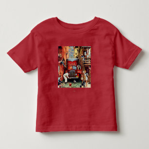Road Block by Norman Rockwell Toddler T-Shirt