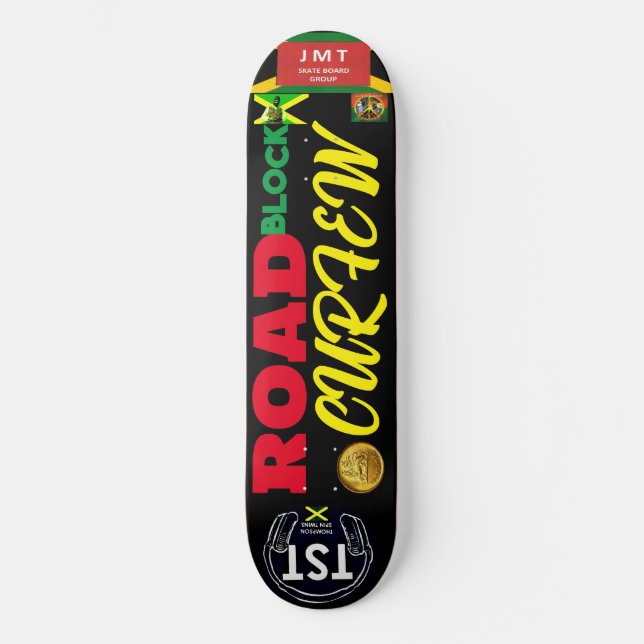 ROAD BLOCK CURFEW  8 1/4" Skateboard Deck (Front)