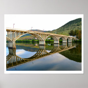 Road bridge over the river Douro, Portugal Poster