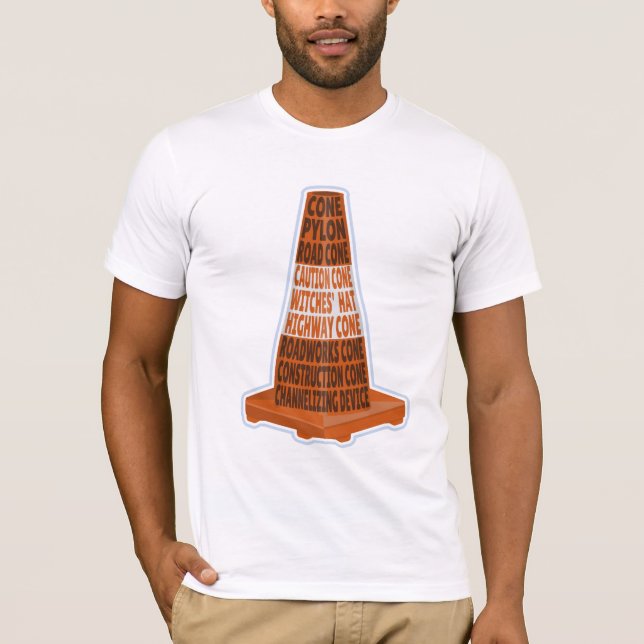 Road Cone Orange Taraffic cone T-Shirt (Front)