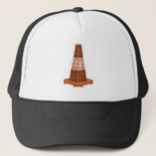 Road Cone Orange Taraffic cone Trucker Hat