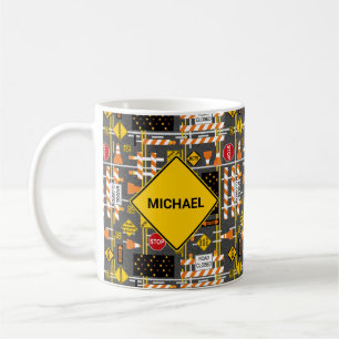 Road Construction Signs  Coffee Mug