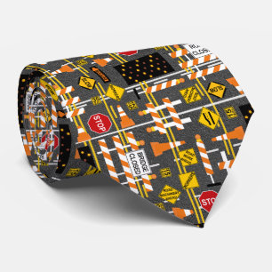 Road Construction Signs  Tie