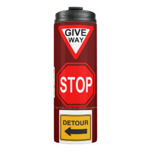 "Road Construction" Thermal Tumbler