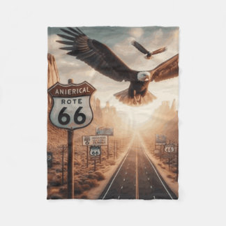 Road cover 66 fleece blanket