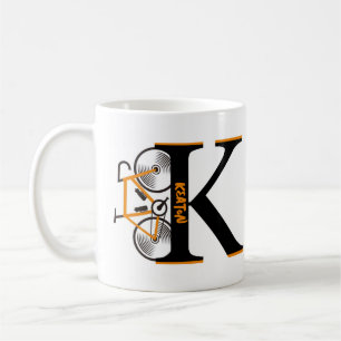 Road cycling letter name  coffee mug