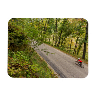 Road Cycling On Rural Country Road Magnet