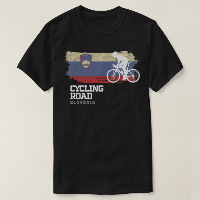 Road Cycling Slovenia Road Bike Speed Bicycle Cycl T-Shirt (Design Front)