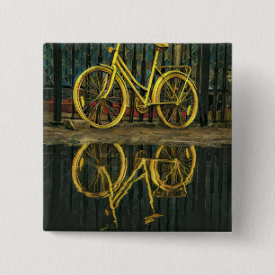 Road cyclist gifts 15 cm square badge