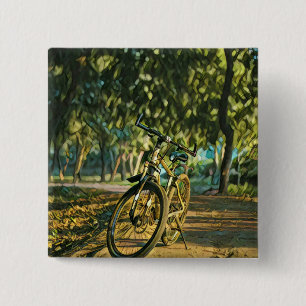 Road cyclist gifts 15 cm square badge