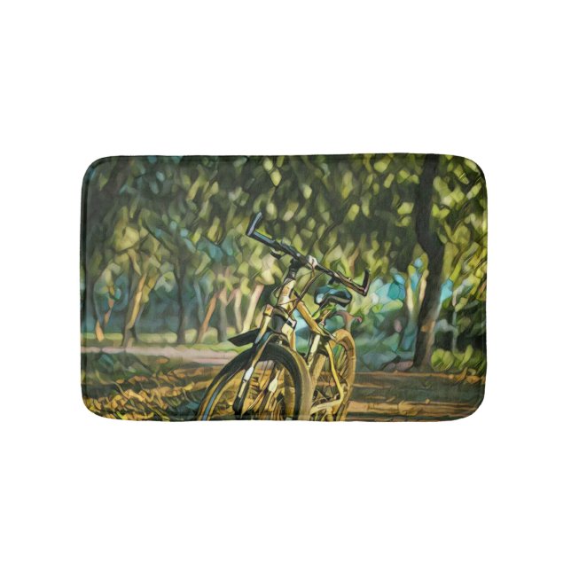 Road cyclist gifts bath mat (Front)