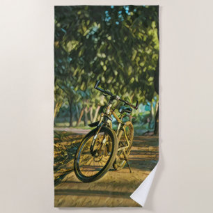 Road cyclist gifts beach towel