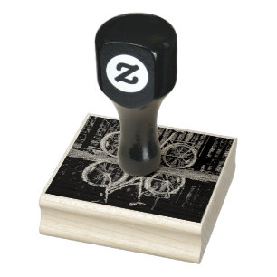 Road cyclist gifts rubber stamp