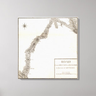 Road from Limestone to Frankfort Canvas Print
