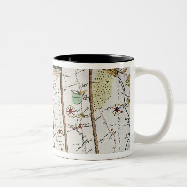 Road from London to Bristol Two-Tone Coffee Mug (Right)