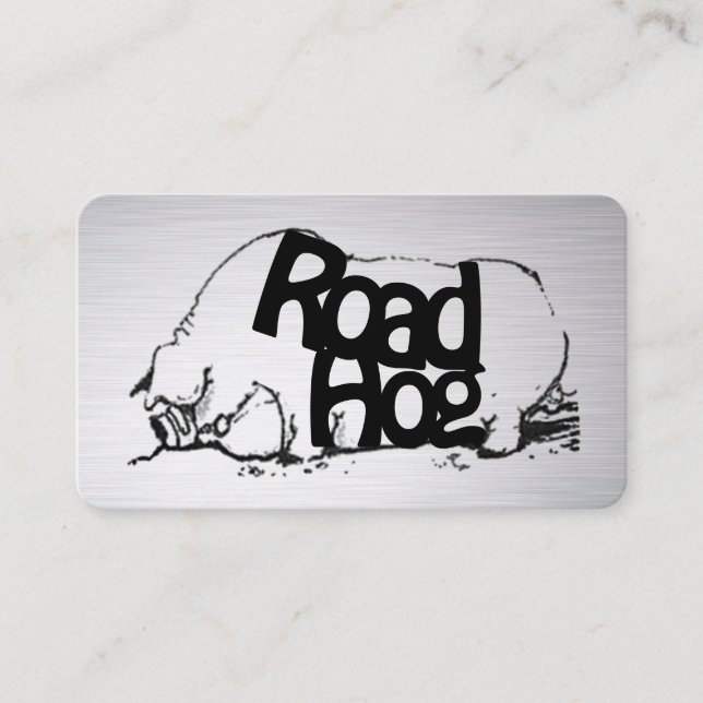 Road Hog Motorcycle Business Card (Front)