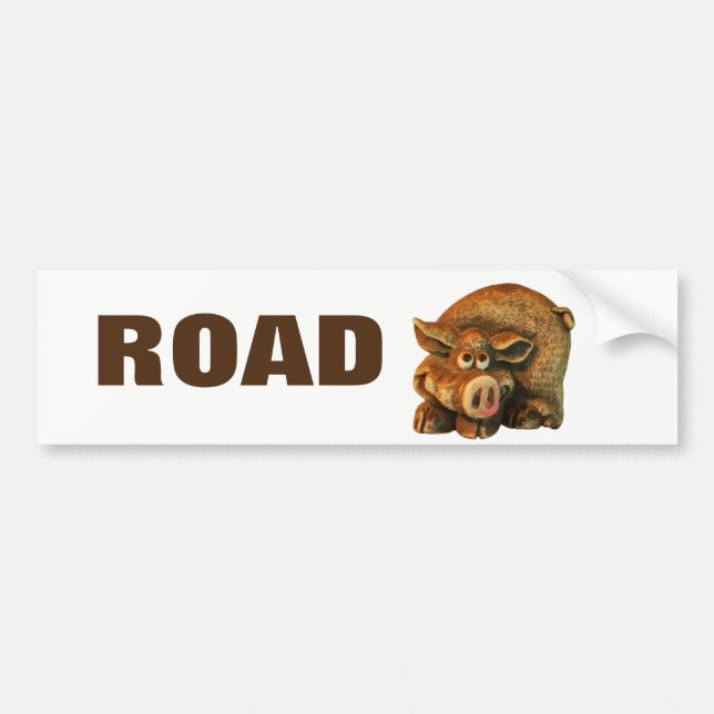Road Hog Trailer or RV Bumper Sticker (Front)