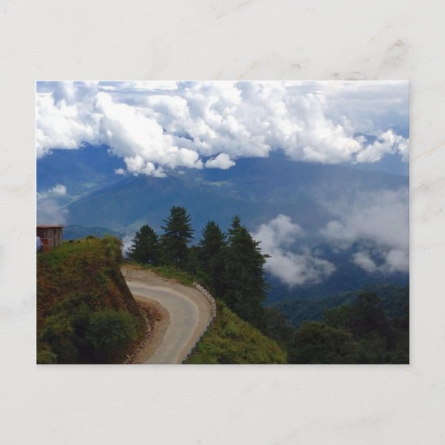 Road in Bhutan Postcard (Front)