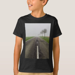 Road in fog leads to nothing T-Shirt