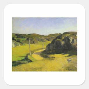 Road in Maine - Edward Hopper Square Sticker