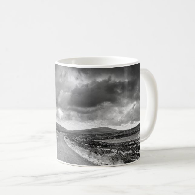 Road in Rainstorm Coffee Mug (Front Right)