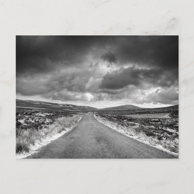 Road in Rainstorm Postcard (Front)