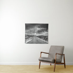 Road in Rainstorm Tapestry