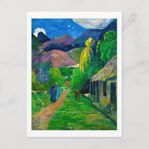 Road in Tahiti, Gauguin Postcard