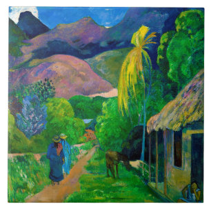 Road in Tahiti, Gauguin Tile