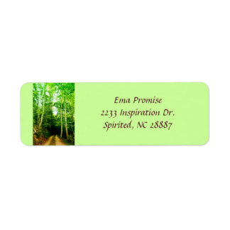 Road in the Woods Address Label