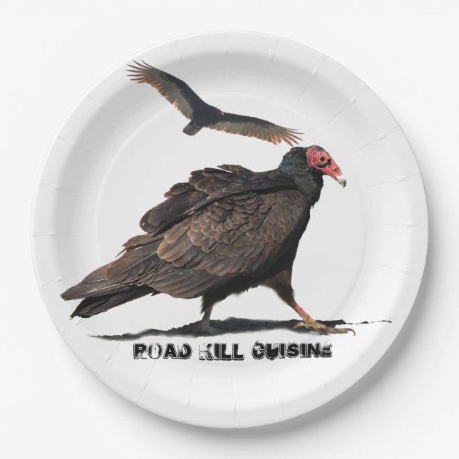 ROAD KILL CUISINE PAPER PLATE (Front)